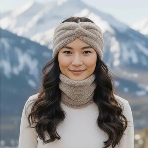 Headband Ear Warmer ( can also be worn as a neck scarf)